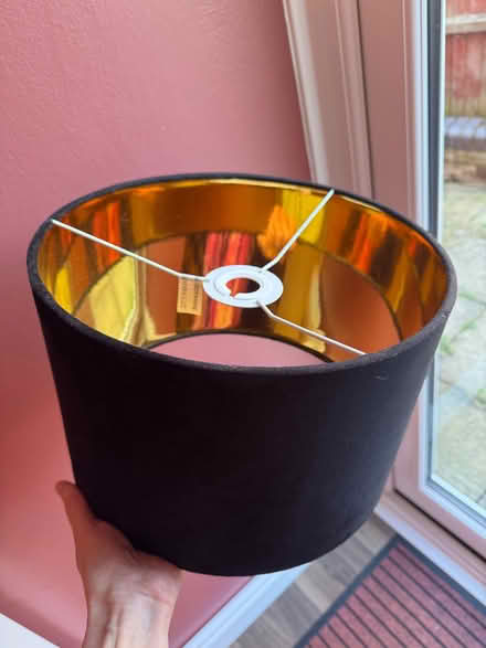 Photo of free Black velvet lampshade (Lords Wood ME5) #1