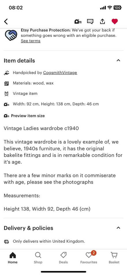 Photo of free Wardrobe (Twickenham TW2) #2