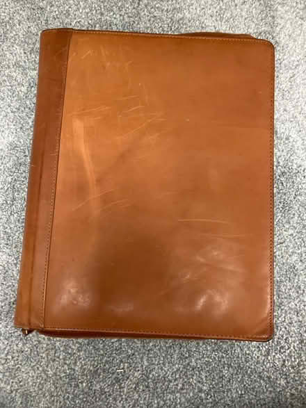 Photo of free Brown leather A4 document wallet (Firswood M16) #1