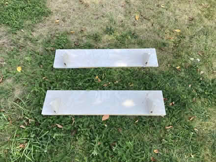 Photo of free Two wooden bookshelves with brackets (Wormingford CO8) #4