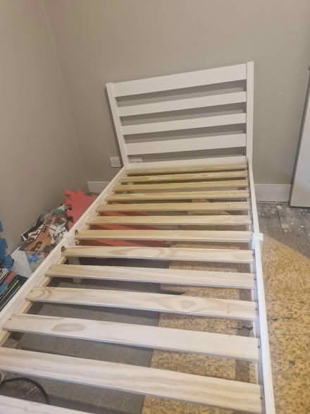 Photo of free Children's single bed frame white (Bromley, BR2) #1