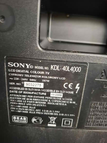 Photo of free Sony tv (Orpington BR5) #4