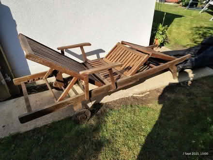 Photo of free Extra Large Wooden Sun Lounger (BN12) #1