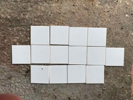 Photo of free White tiles, 4¼in square (Merley BH21) #1
