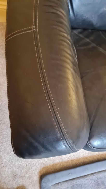 Photo of free Leather Sofa (Lancaster freehold) #2
