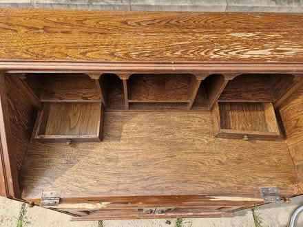Photo of free Broken oak bureau for storage (Acton W3) #2