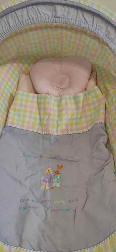 Photo of free Moses Basket with bedding (East ham) #2