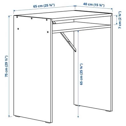 Photo of free IKEA small white desk (Oxford OX2) #2