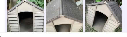 Photo of free Dog Kennel two slight cracks - front (Denton M34) #1