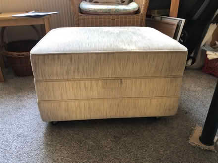 Photo of free Winged Armchair with matching Footstool/Storage Unit (Redditch B98) #2