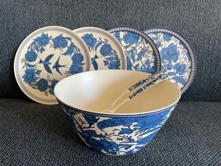 Photo of free Plastic salad bowl and plates (Hackney E8) #2