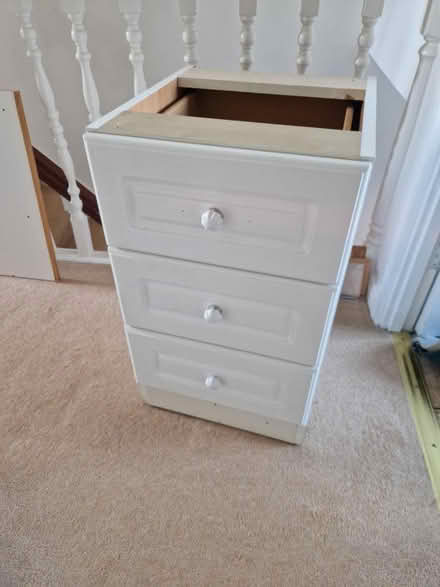 Photo of free Small drawers from fitted bedroom (Hersham KT12) #1