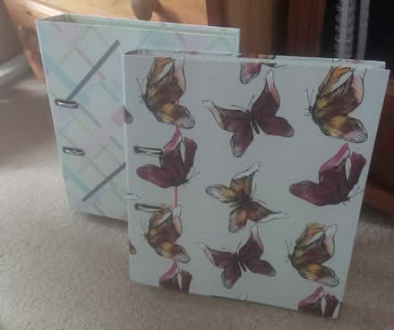 Photo of free 2 x large A4 lever arch files (Stannington S6) #1