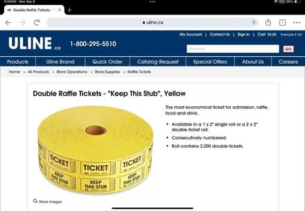 Photo of Raffle tickets (Williams Parkway and 10) #1