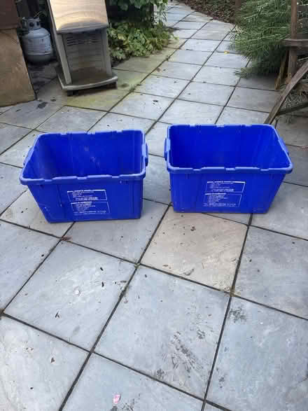 Photo of free Old recycling bins (59 Larchwood Dr Cambridge MA) #1