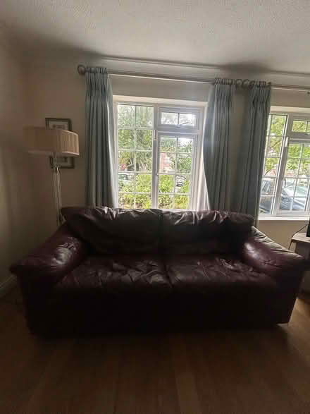 Photo of free Leather Couch (Glenageary) #1