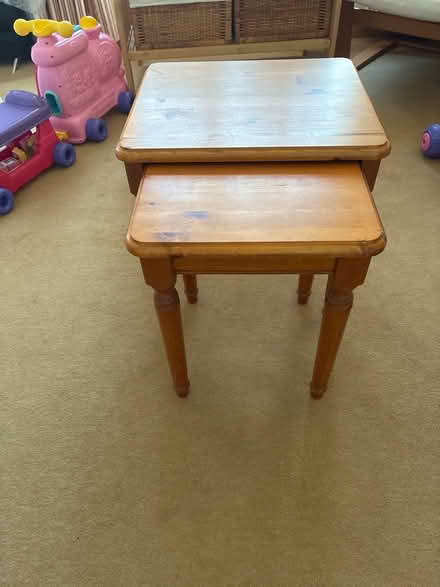 Photo of free Pine nest of tables (2) (Sandycove) #1