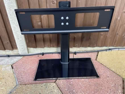 Photo of free TV stand - Black glass & metal (Northolt UB5) #1