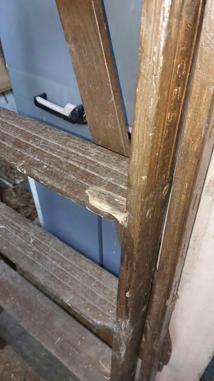 Photo of free Tall wooden ladder (Booker HP12) #2