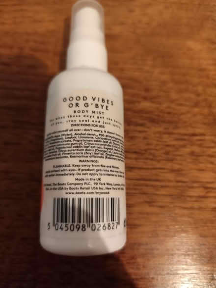 Photo of free Body Mist - mostly full (Tottenham Hale N17) #2