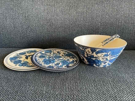 Photo of free Plastic salad bowl and plates (Hackney E8) #1