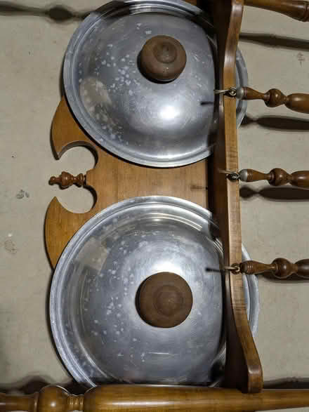 Photo of free Long handled pans, utensils & rack (141 & Big Bend, Valley Park) #2
