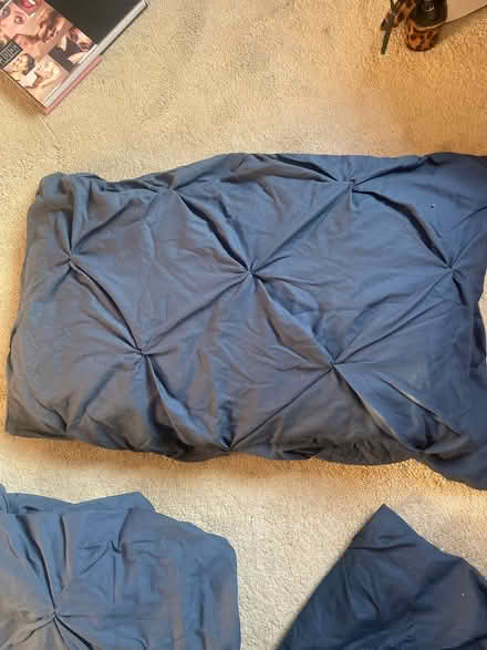 Photo of free Navy double bedding - used but clean (Barford NR9) #1