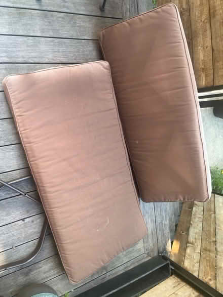 Photo of free Outdoor sofa cushions (or pet bed?) (Petworth/16th St Heights) #2