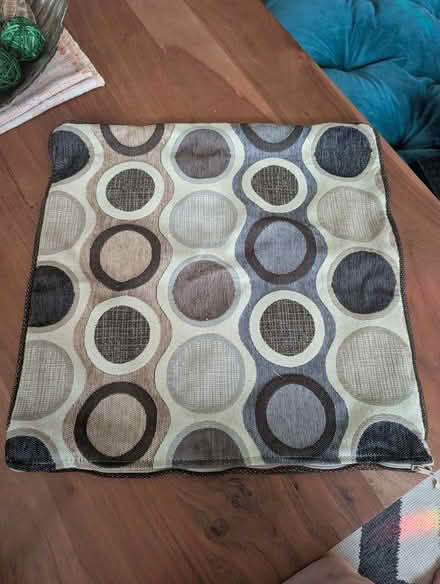 Photo of free 16" square throw pillow cover (Teele Square) #1