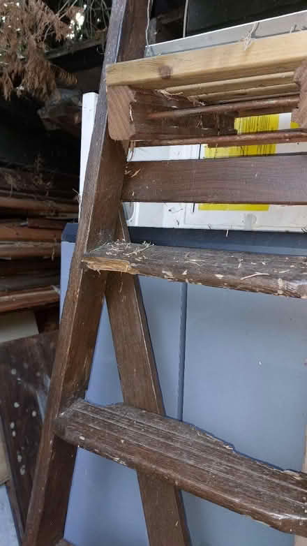 Photo of free Tall wooden ladder (Booker HP12) #3