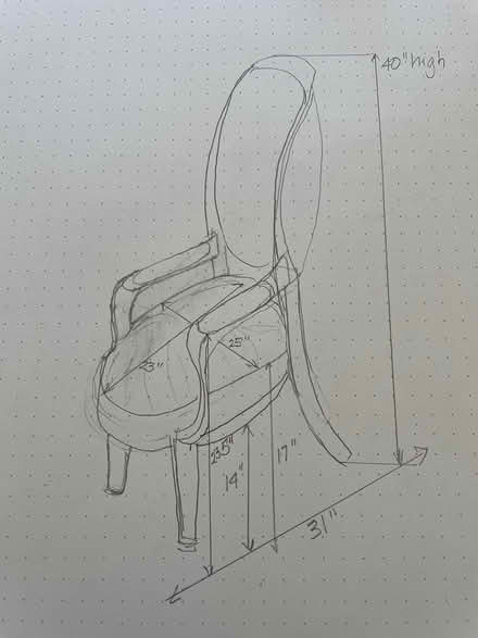 Photo of free Victorian chair (Willow Glen - Dry Creek) #3