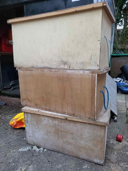 Photo of free Plywood packing crates (Saints) #1