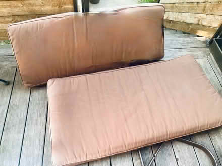 Photo of free Outdoor sofa cushions (or pet bed?) (Petworth/16th St Heights) #1