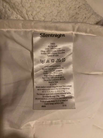 Photo of free Single silentnight quilt (Beaumont LA1) #3