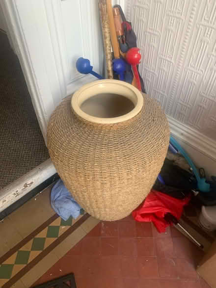 Photo of free Large ceramic and woven pot (Toxteth L8) #1