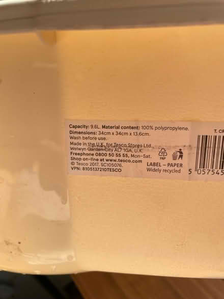 Photo of free Plastic washing up bowl (Gomshall gu5) #2