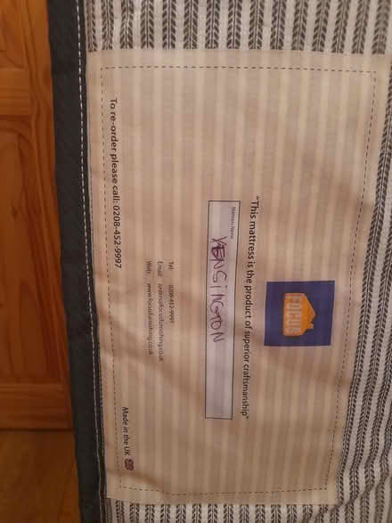 Photo of free Double bed mattress (MK41) #1