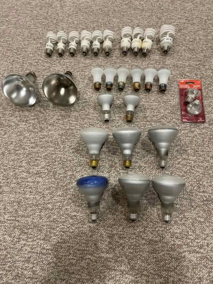 Photo of free CFL light bulbs, incandescent spots (Baseline and Beaumaris) #1