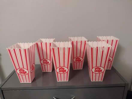 Photo of free Plastic popcorn cups x 6 (Ashton-U-Lyne OL6) #1