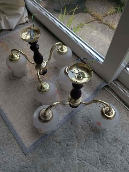 Photo of free Poole lighting lamps glass shades (Chichester PO19) #3