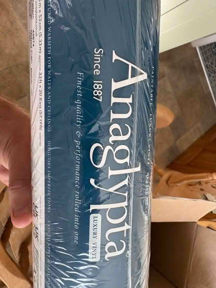 Photo of free 2 rolls of anaglypta wallpaper (Wilmslow SK9) #2