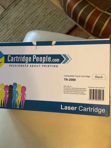 Photo of free Laser cartridges, black (Oxton CH43) #1