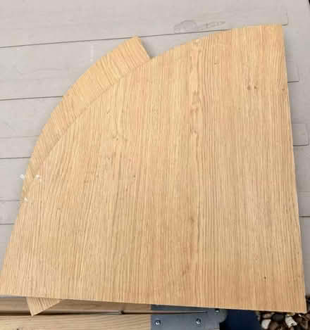 Photo of free Oak effect corner shelving unit (Old Heath, CO2) #3
