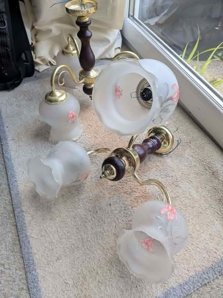Photo of free Poole lighting lamps glass shades (Chichester PO19) #4
