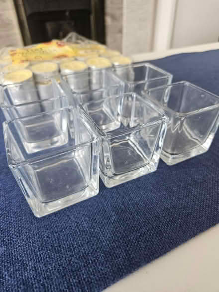 Photo of free 6 glass tealight holders/ tealights (EX8) #1