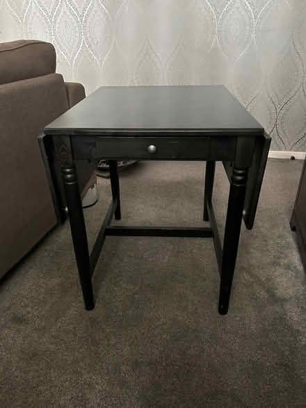 Photo of free Drop leaf table and two chairs (Consett) #3