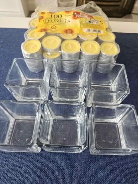 Photo of free 6 glass tealight holders/ tealights (EX8) #3
