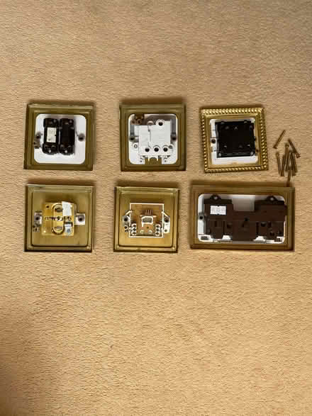 Photo of free A Box of Brass sockets - plug/light etc (King's College Playing Fields HA4) #2
