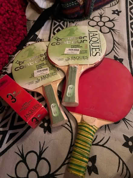 Photo of free Table tennis paddles and balls (Camberwell SE5) #1