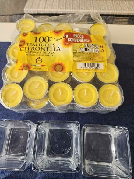 Photo of free 6 glass tealight holders/ tealights (EX8) #2